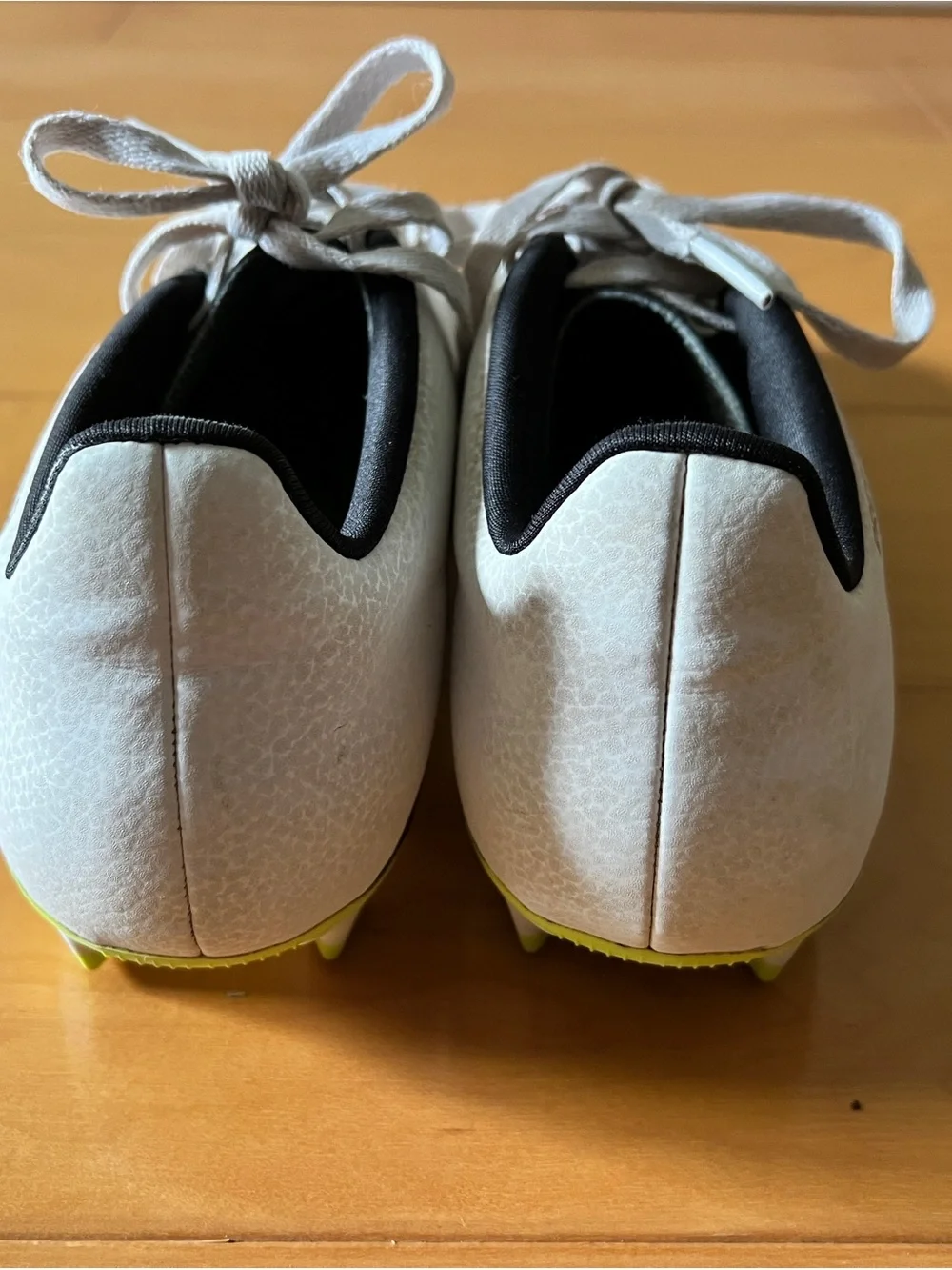 Adidas Kids Predator Soccer Cleats - White & Neon Yellow
